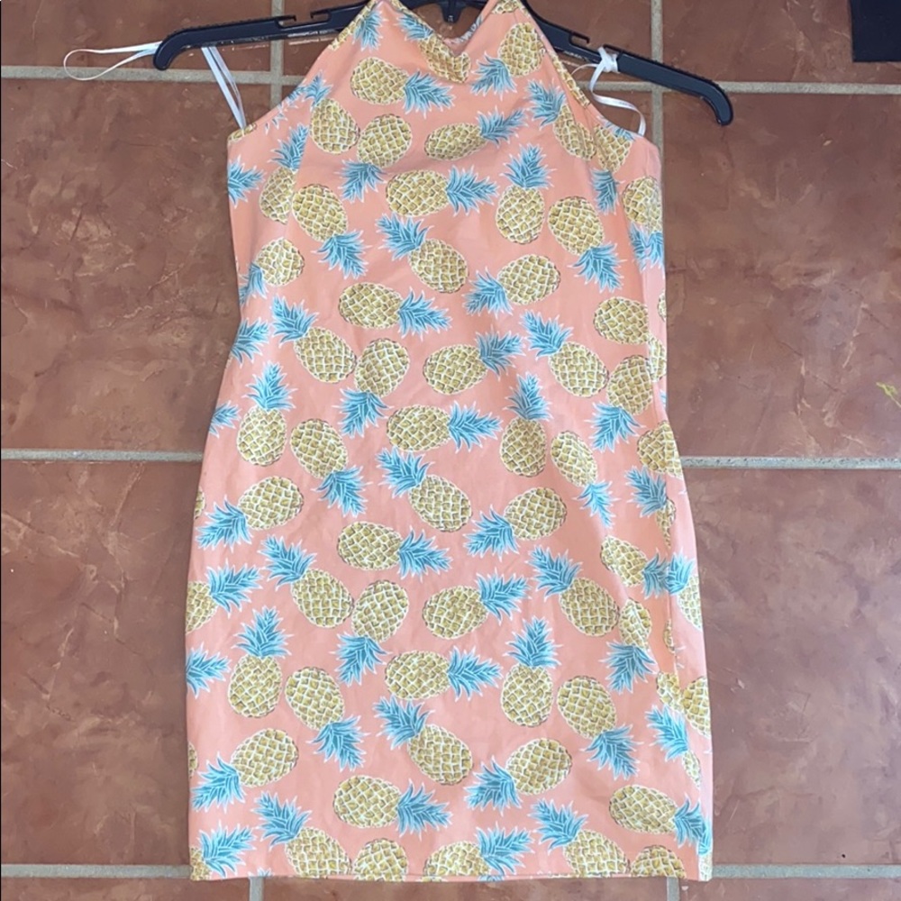 Pineapple Summer Mini Dress